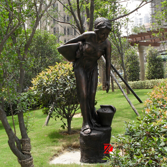 Bronze garden statues